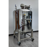 Machine à mélanger le savon 300L, cuve de mélange en acier inoxydable à double enveloppe avec agitateur pour applications chimiques