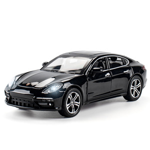 1/32 Panamera โมเดลรถสปอร์ตสีชมพูรถหล่อขึ้นรูปจำลองจำลองรถของเล่นรถดึงถอยหลัง - Product Image 5