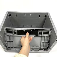 Stockage en plastique déménagement Transport logistique roulement fourre-tout bacs caisse empilable boîte pliable