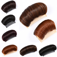 Cheveux Chignon Synthétique Invisible Perruque Clip Insertion de Volume Inégale Ajouter les Cheveux des Femmes Volume Cheveux Coussinets Avec Peigne