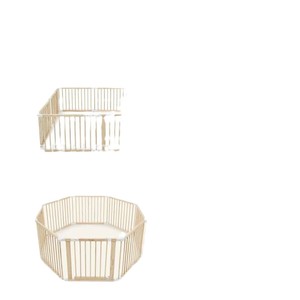 Corral de juegos de madera para bebés Comiycubs, tamaño personalizable, con piso de seguridad, para uso doméstico. - Product Image 5