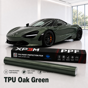 ฟิล์มใสกันรอยรถยนต์ XP3M สีเขียวโอ๊ค OEM เงา TPU ความหนา 7.5 มิล ซ่อมแซมตัวเองได้ ป้องกันรอยขีดข่วน ป้องกันสีเหลือง ช่องระบายอากาศ - Product Image 1