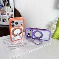 Étui magnétique rotatif à 360° avec béquille pour iPhone 17/18 Pro Max, coque avec protection dissimulée à coussin d'air