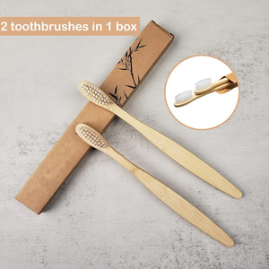 Échantillon Gratuit – Vente en Gros Personnalisée – Brosse à Dents Jetable Biodégradable Écologique Noire en Nylon Doux avec Soies au Charbon Actif - Product Image 2