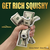 Vente directe usine – Jouet anti-stress en forme de billet de banque, balle souple en PU écologique, jouets squishy réalistes en forme de dollar américain