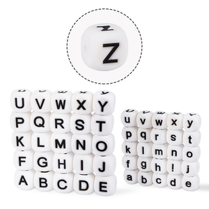 2021 An Toàn Thực Phẩm Loose Hạt Bpa Free Silicone Thư Cho Bé Teether Để Bán Nóng - Product Image 6