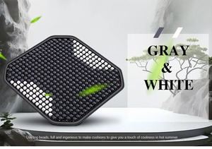 Vente en gros : Nouveau coussin d'été en perles de bois, respirant, frais, confortable, polyvalent et adapté à de multiples occasions - Product Image 3