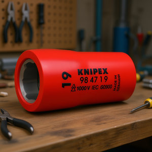 Clé à douille Knipex 19 mm 1000 V isolée, fabriquée en Allemagne - Product Image 3