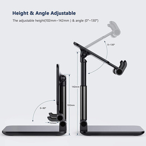 Essager — Support métallique de bureau pour téléphone Portable, pliable, extensible, pour <span class=keywords><strong>Xiaomi</strong></span>, iPhone, iPad - Product Image 4