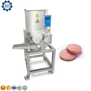 Lowest Price Automatic Hamburger Patty Forming Machine Fast food chicken burger making machine/beef burger production line