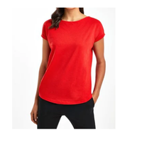 T-shirt à manches courtes pour femme de qualité supérieure avec bouton, logo personnalisé, écologique, respirant, doux, disponible en différentes dégradations