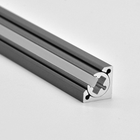W10 * H10mm Angle de lampe d'armoire en alliage d'aluminium réglable avec éclairage doux Surface anodisée T5 Installation d'angle