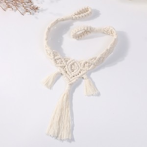 Moderno Sujetador de Cortina de Lujo Tejido a Mano con Borlas y Hebilla Decorativa - Accesorio Ecológico Ajustable para Cortinas - Product Image 6