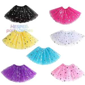 Disfraz de Halloween de HP, Falda Tutú Navideña para Niñas, Vestido Clásico de Ballet con Estampado de Estrellas en Capas para Actuaciones - Product Image 1