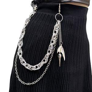 เครื่องประดับฮิปฮอปสำหรับผู้ชายกางเกงยีนส์สายโซ่ออกแบบโลโก้ได้ตามต้องการสายคล้อง<span class=keywords><strong>เอว</strong></span>โลหะมีสาย<span class=keywords><strong>คล้อง</strong></span>สำหรับผู้หญิงกระโปรงกระเป๋าสตางค์กระเป๋าของขวัญแบบโซ่ - Product Image 2