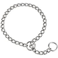 Collier de dressage pour chien classique tactique en acier inoxydable massif, réglable, anti-traction