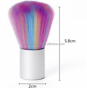 Brosse de nettoyage professionnelle pour nail art, manche en nylon doux, poils en nylon à virole sertie, brosse personnalisée pour salon de manucure, pour nettoyer la poussière - Product Image 3