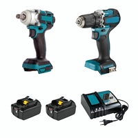 Kit combiné MKT 18V, perceuse sans fil sans balais, clé à chocs, ensemble d'outils avec batterie lithium 6.0Ah et chargeur