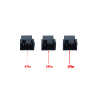 PWM 4pin Fan Sleeved Extension Splitter Hub Cables, Carte Mère CPU 4 Pin à 3 Way 4Pin Cooler ou 3pin Case Fan Power Spliter