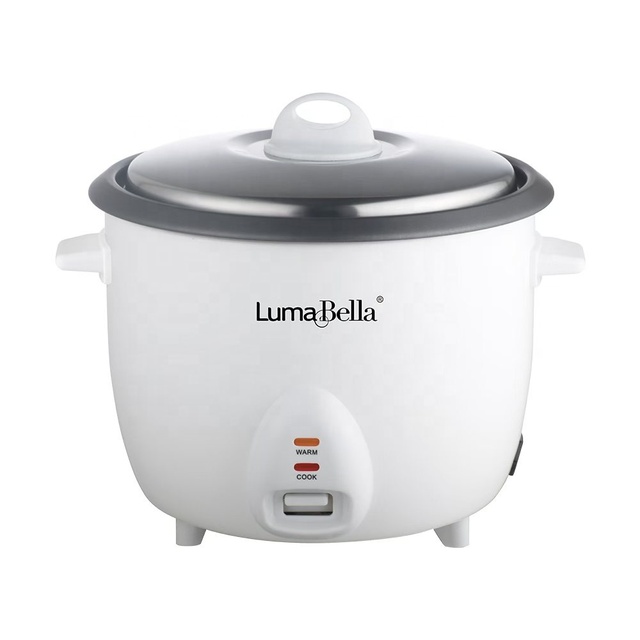 Household Electric Rice Cooker Automatic Keep Warm Feature Stainless Steel Aluminum Non-Stick Coating Cylinder Straight Design