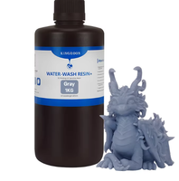 1kg Resin Fotosensitif Keras Tinggi Dapat Dicuci Warna Putih/Hitam/Abu-abu untuk Printer 3D LCD DLP, Bahan Model Pengerasan Cepat Ramah Lingkungan