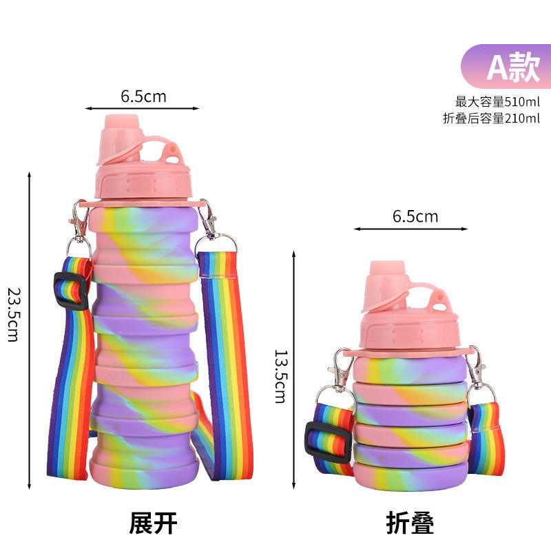 LJ1005s-A ลายพรางสีชมพู + เชือกสายรุ้งแบบ Double-Buck