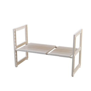 Estante de almacenamiento para cocina de doble capa extensible, organizador multifunción para usar debajo del gabinete del fregadero. - Product Image 4