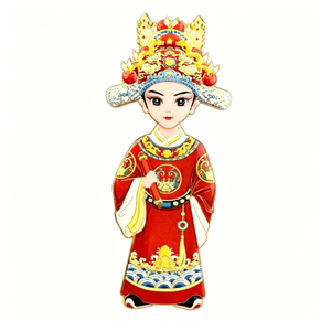 Aimants de réfrigérateur en métal sur le thème de l'Opéra de Pékin, avec les personnages <span class=keywords><strong>Mulan</strong></span>, Guan Yu, Yang Guifei, à dos magnétique et force d'attraction accrue - Product Image 3