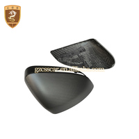 Coque de protection de rétroviseur style OEM, motif fibre de carbone sèche, coque de rétroviseur noir piano, coque de rétroviseur modifiée en fibre de carbone