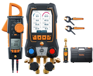 Testo 558s Manifold intelligent / Ensemble de manomètres pour réfrigérant, bloc 4 voies, écran tactile couleur 5 pouces, précision standard, garantie DE 1 an - Product Image 4