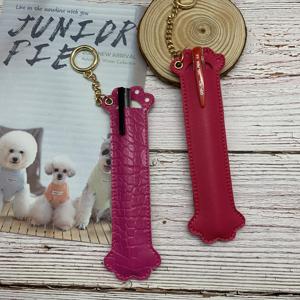 Tempat Pensil Kulit PU Bentuk Cakar Kucing Lucu, Sarung Pensil Portabel dengan Gantungan Kunci, Kantong Pensil Praktis untuk Kerja & Kantor - Product Image 1