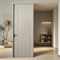 Portes intérieures modernes en bois massif composite MDF mélaminé polymère, isolation phonique, construction durable, garantie 1 an, pour salle à manger et appartement