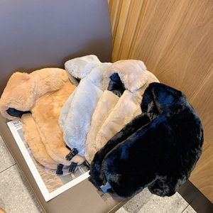 Chapeau Trapper Couleur Unie Femme Hiver Chaud Épais Ushanka Aviateur avec Cache-Oreilles Coupe-Vent pour Cyclisme et Activités de Plein Air - Product Image 2