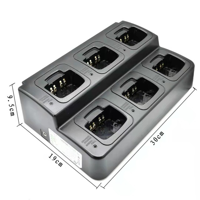 6-Way Multi Charger for GP328 GP338 DP4801 EP450 CP140 CP160 CP180 CP040 GP3688 Walkie Talkie