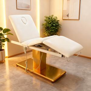 Tempat tidur Spa elektrik, furnitur <span class=keywords><strong>Salon</strong></span> kecantikan bersertifikat Motor Medis sunyi kapasitas 250kg tahan lama - Product Image 1