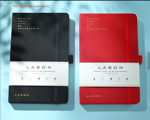 Logotipo personalizado A5 impreso página interior de tela de lino paño cubierto revistas - Product Image 1