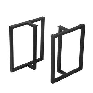 맞춤형 정사각형 블랙 헤비 듀티 산업용 커피 다이닝 오피스 데스크 금속 가구 다리 - Product Image 2