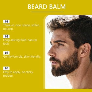 Baume à barbe personnalisé pour <span class=keywords><strong>homme</strong></span>, <span class=keywords><strong>crème</strong></span> à raser de qualité supérieure, favorise une croissance plus rapide de la barbe, baume à barbe adoucissant - Product Image 4
