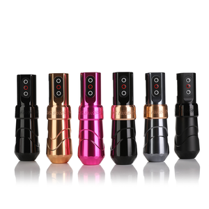 Máquina de tatuaje rotativa inalámbrica, 2 baterías, RCA, profundidad de aguja ajustable, bolígrafo de tatuaje multifunción con cartucho - Product Image 1