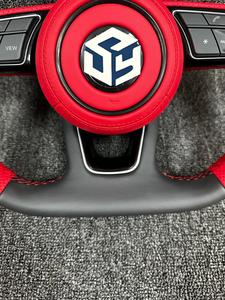 Volant perforé en cuir lisse noir avec surpiqûres pour Volkswagen <span class=keywords><strong>Golf</strong></span> 8 - <span class=keywords><strong>Prix</strong></span> de gros - Product Image 3