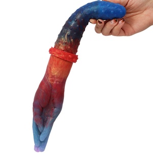 FAAK New Double Head <b>Dildo</b> Lesbian Sex Toy Erotic Sexy Toy Fist Sex Silicone Double Ended <b>Dildo</b> Multi-color Long <b>Dildo</b> - Product Image 3