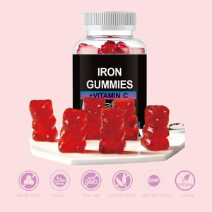 Integratore di Ferro OEM ODM per Adulti - Caramelle Gommose al Ferro ad Alta Potenza 18mg con Vitamina C, Supporto Energetico e per il Sangue, Miglioramento della Densità Ossea, Vegano, Non-OGM - Product Image 3