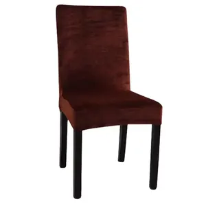 Slipcover kadife streç sandalye kılıfı için kolsuz sandalye