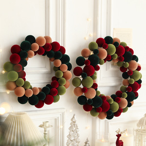 Guirnalda Navideña con Bolas de Colores, Guirnalda Decorativa para Árbol de Navidad, Pared, <span class=keywords><strong>Puerta</strong></span>, Decoración para Fiestas - Product Image 2
