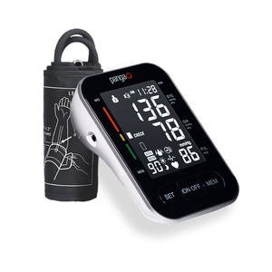 Totalmente automático eletrônico esfigmomanômetro portátil Bp monitoramento máquina braço <span class=keywords><strong>Monitor</strong></span> de pressão arterial frequência cardíaca digital - Product Image 1
