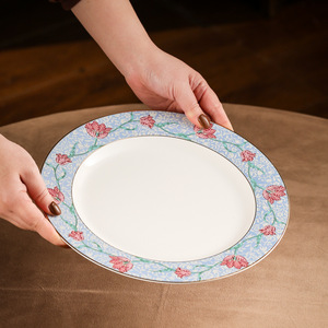 ชุดถ้วยน้ำชายามบ่ายลายกุหลาบในสวนกล่องของขวัญงานเลี้ยงแต่งงานจานลายดอกไม้หรูหราพอร์ซเลน - Product Image 4