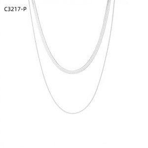 Fashion Necklace CADENA DOBLE Jewelry C3217 for Women High Quality - Product Image 1