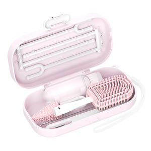 Juego de cepillos portátiles para biberones, kit de limpieza de silicona con estuche de almacenamiento para biberones y tetinas de recién nacidos - Product Image 3