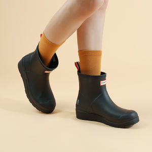 Calcetines de vestir para mujer, de algodón suave y transpirable, con puño largo acanalado, diseño liso, cómodos para uso diario, ODM - Product Image 3