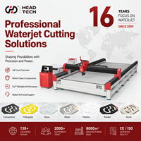 Mesin Pemotong Water Jet CNC 5 Axis HEAD 3080SA Heavy Duty untuk Industri, Harga Mesin Waterjet Cutter